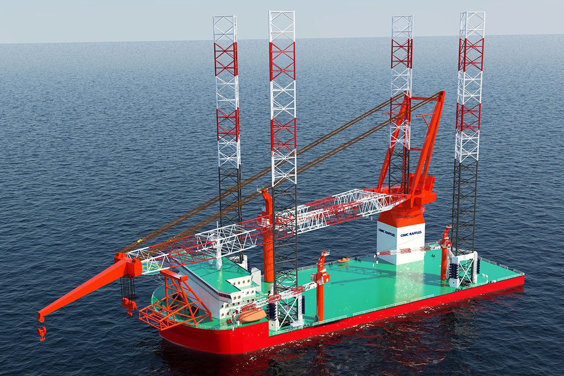 “中原鸿鹄01”1500吨自航自升式风电装置船.jpg “中原鸿鹄01”1500吨自航自升式风电装置船.jpg